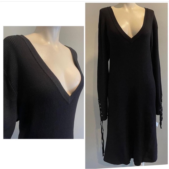 Black sweater dress - Picture 4 of 5